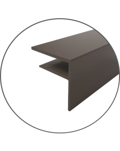 16mm Brown Aluminium F Sections