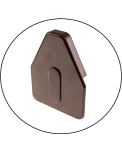 BROWN SELF SUPPORT GLAZING BAR END CAPS