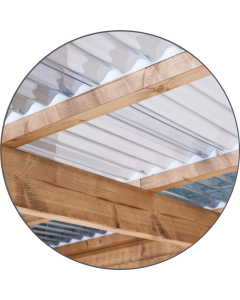 Clear 6 Inch  PVC Corrugated Sheets 