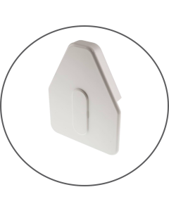 GREY SELF SUPPORT GLAZING BAR END CAPS