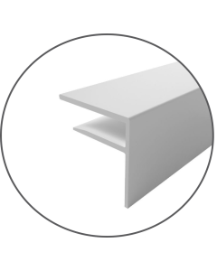 16mm White Aluminium F Sections