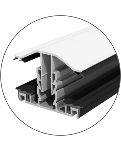 White Snapdown Glazing Bar For 10mm, 16mm and 25mm Sheets