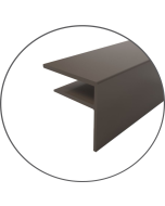 16mm Brown Aluminium F Sections