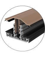16MM Brown Snapdown Rafter support Glazing Bar
