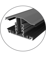 25MM Grey Snapdown Rafter support Glazing Bar