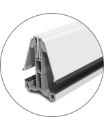 35mm White self-supporting glazing bar